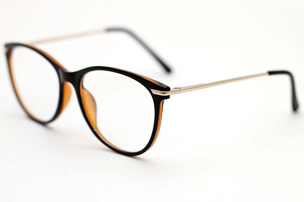 YS 2851 C4 _ 54#17-140 _ Acetato marron e Haste em metal dourado